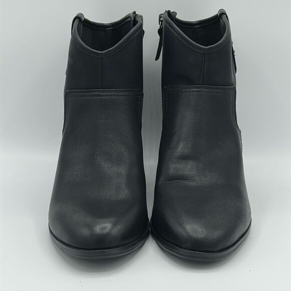 Dr. Scholl's Black Leather Ankle Booties Size 10M - Picture 5 of 13